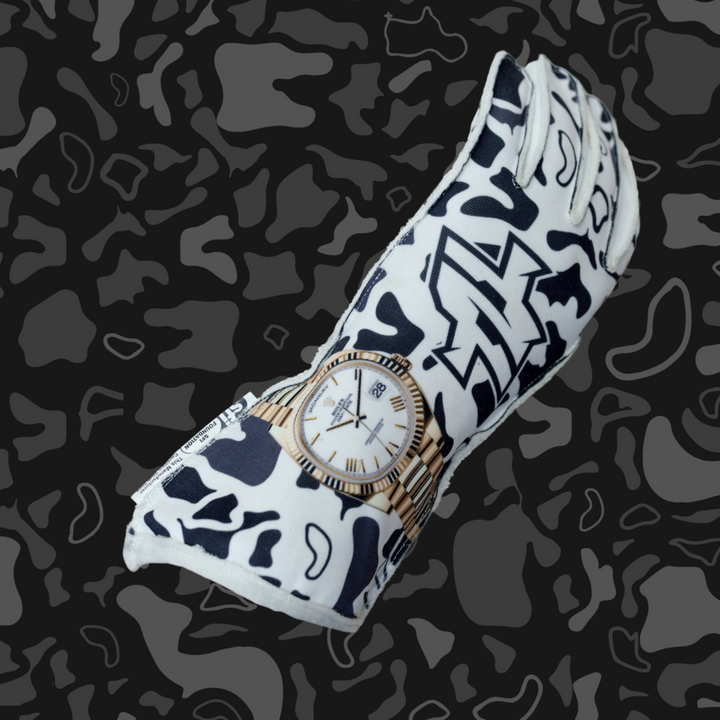 Sublimated Rollie Watch SFI Race Gloves